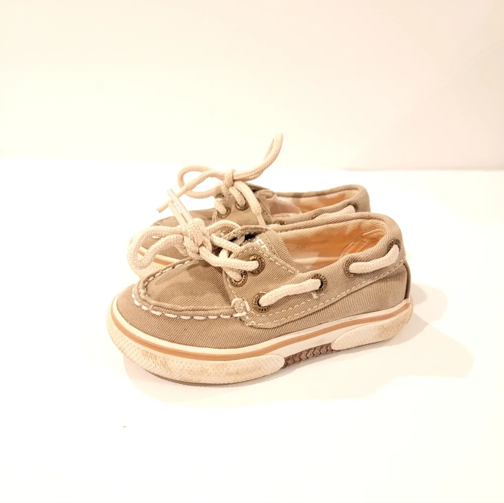 Sperry Halyward size 5 m uk 4.5 eu 21 toddler baby boat shoes deck shoe